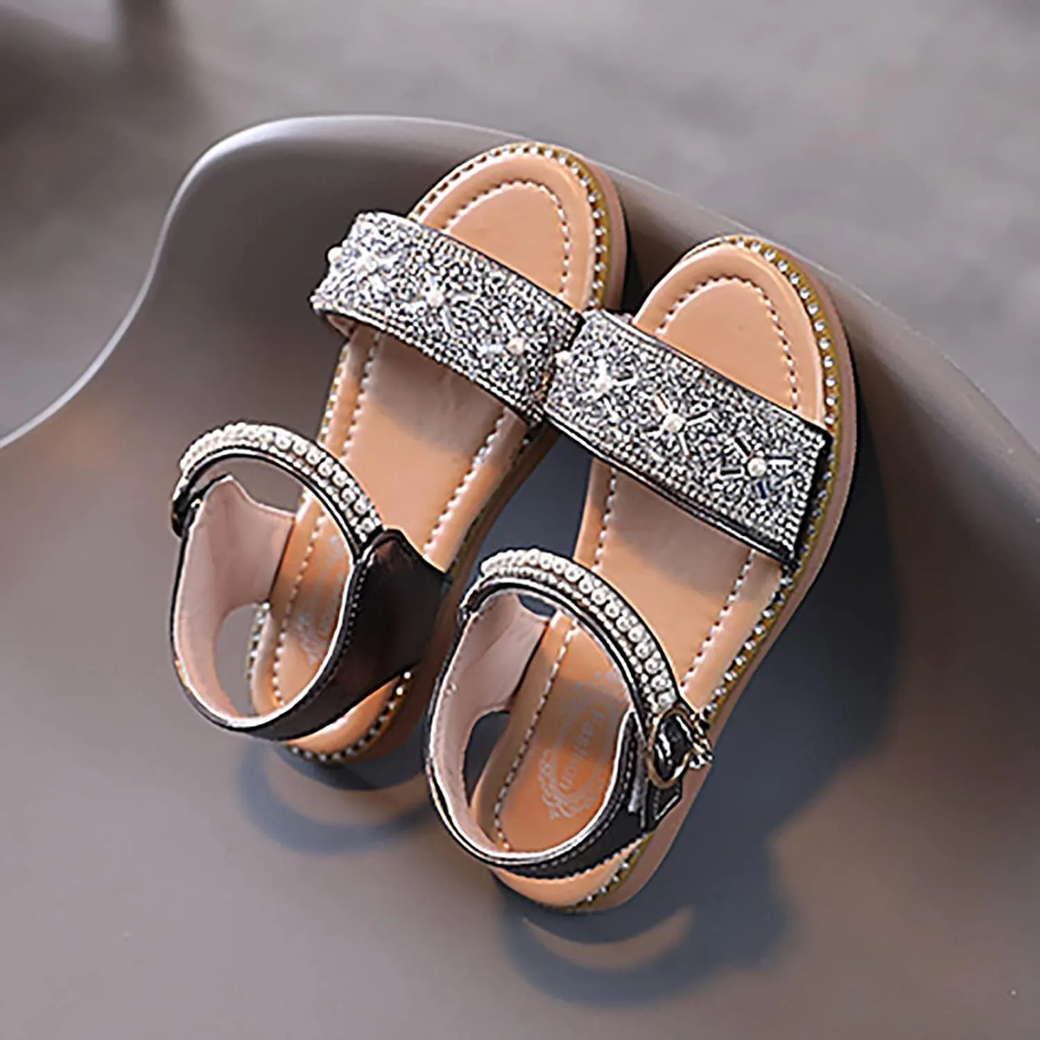 2 Flip Flops Toddler Girl Sandals Easter Flower Girl Dress Shoes Open Toe Little Kid Big Girl Slippers Size 6
