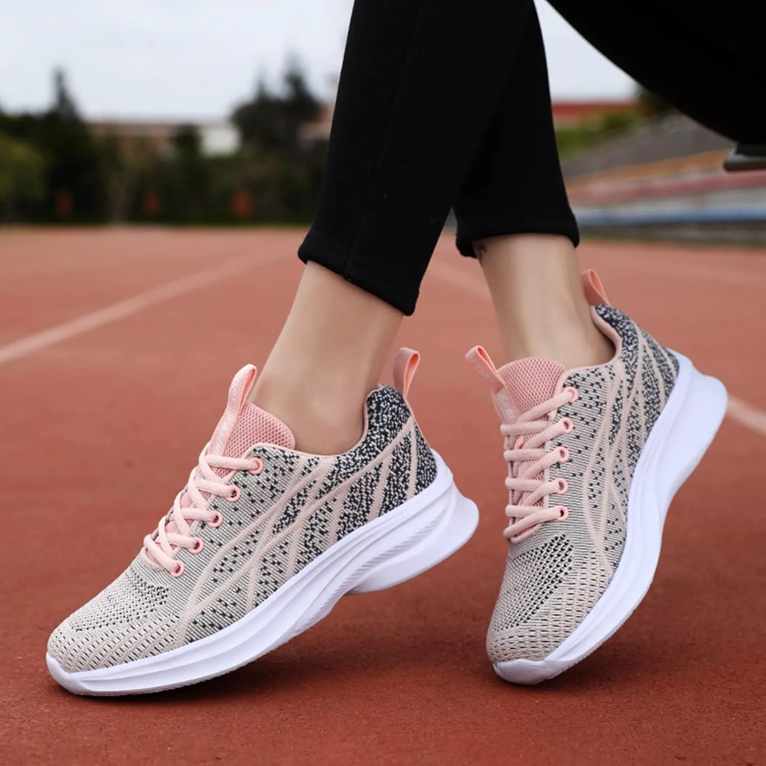 2007 Fashion Sneakers for Women, Orthopedic Casual Sneakers Walking Shoes Tennis Shoes with Arch Support for Hiking Outdoor Sports