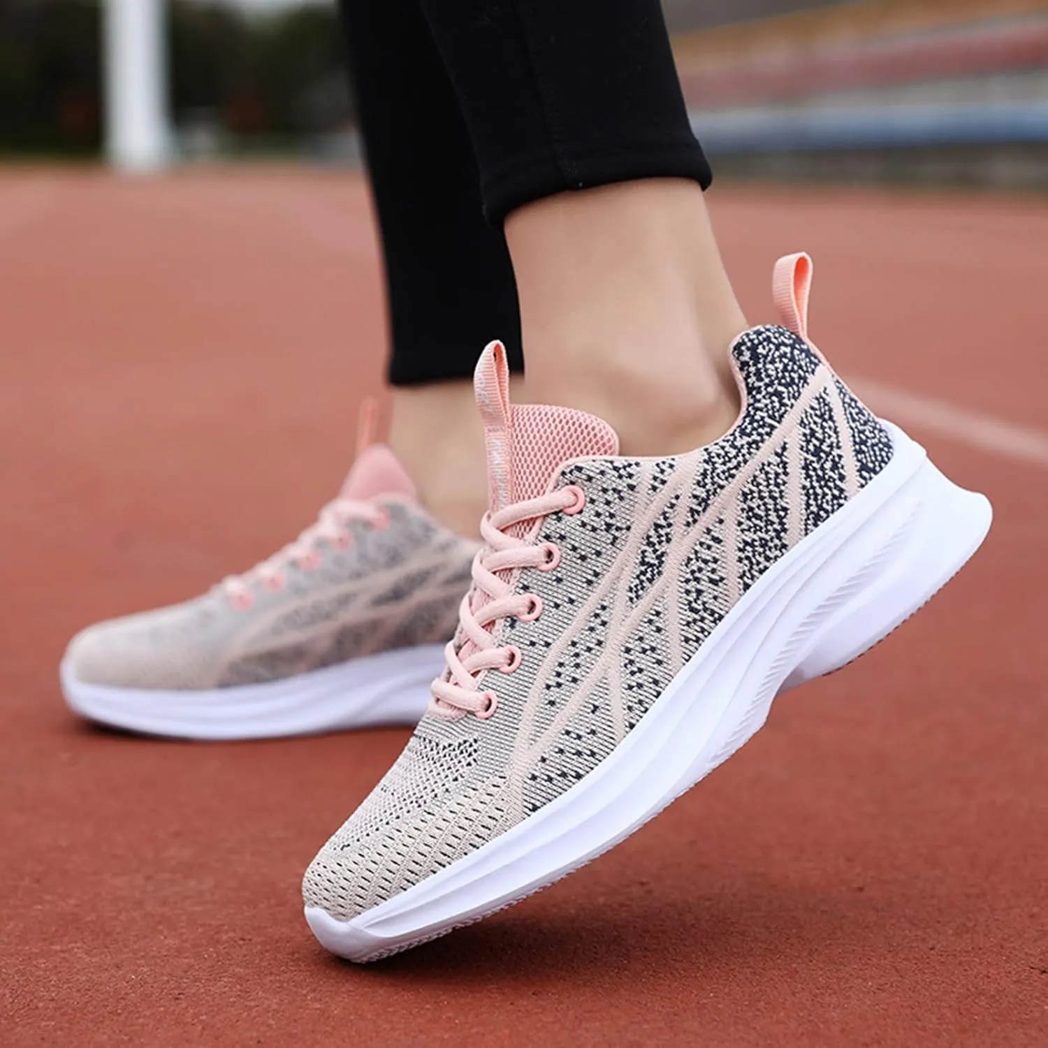 2007 Fashion Sneakers for Women, Orthopedic Casual Sneakers Walking Shoes Tennis Shoes with Arch Support for Hiking Outdoor Sports