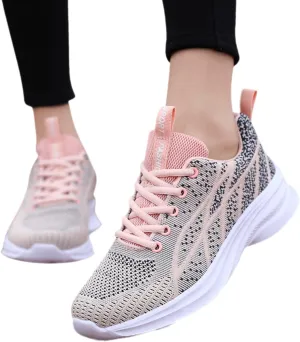 2007 Fashion Sneakers for Women, Orthopedic Casual Sneakers Walking Shoes Tennis Shoes with Arch Support for Hiking Outdoor Sports