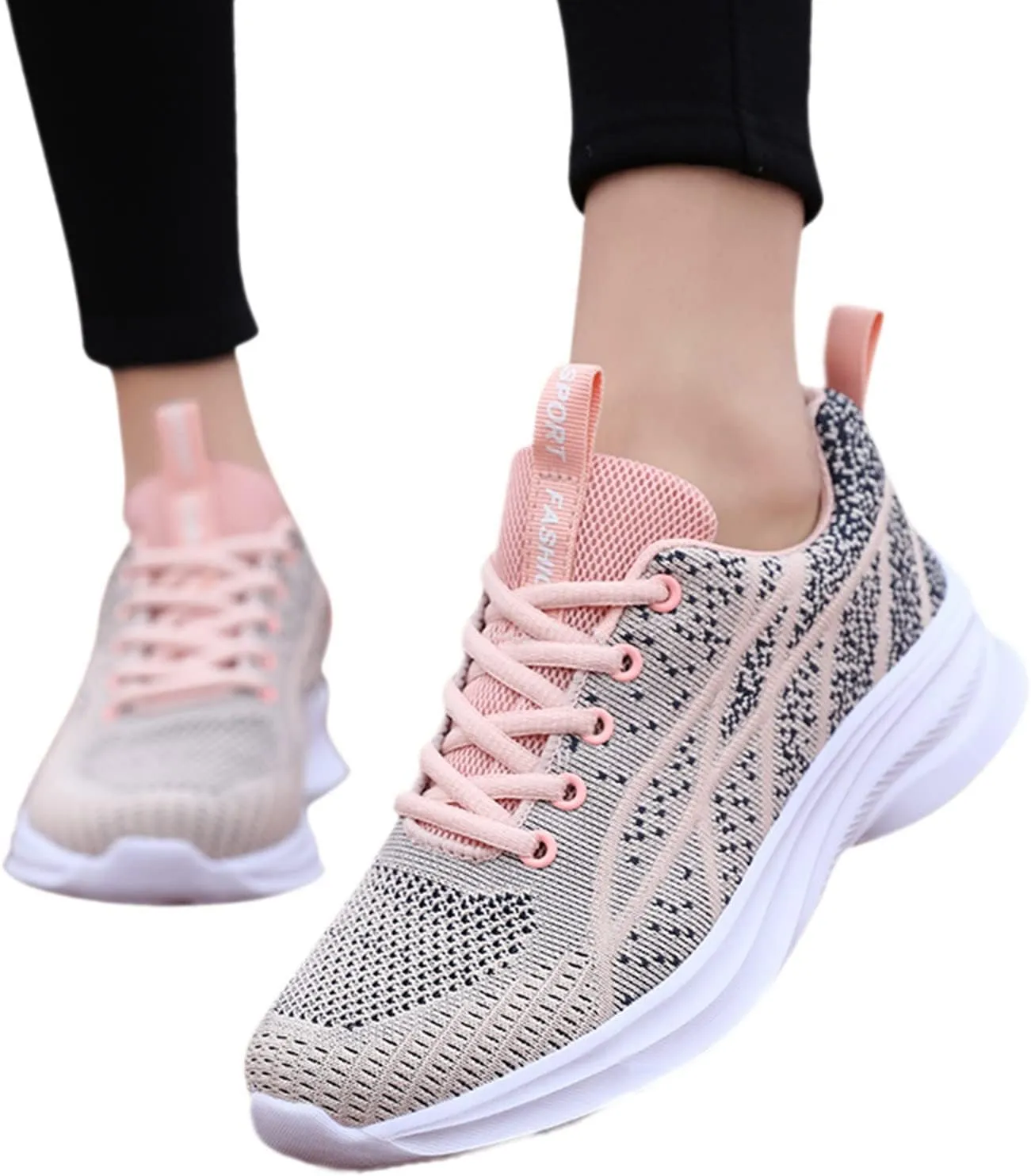 2007 Fashion Sneakers for Women, Orthopedic Casual Sneakers Walking Shoes Tennis Shoes with Arch Support for Hiking Outdoor Sports
