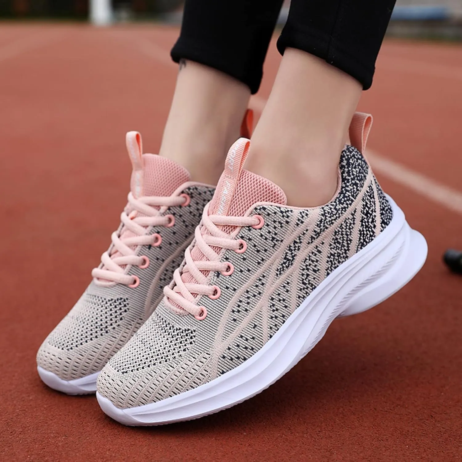 2007 Fashion Sneakers for Women, Orthopedic Casual Sneakers Walking Shoes Tennis Shoes with Arch Support for Hiking Outdoor Sports