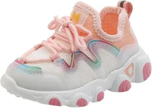 5 Toddler Boy Shoe Baby Soft Up Shoes Toddler Breathable Infant Kids Girls Lace Mesh Boys High Top Dress Shoes