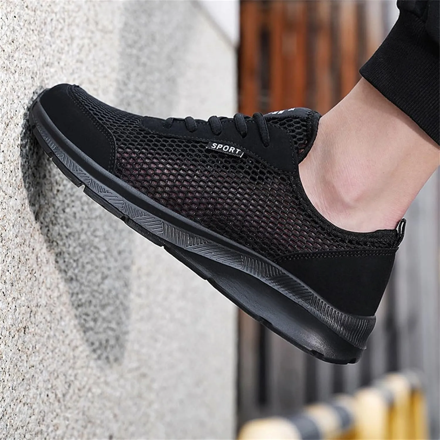 Arch Support Fitness Sneaker for Men Comfortable Breathable Lightweight Tennis Shoe Wide Walking Shoes for Men