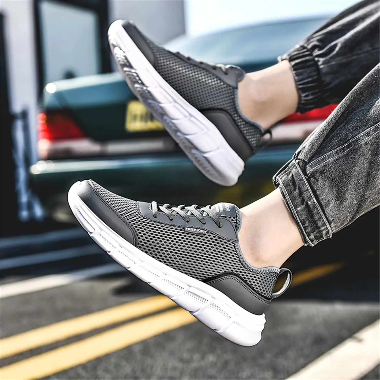 Arch Support Fitness Sneaker for Men Lightweight Breathable Walking Shoe Gym Tennis Sport Jogging Walking Shoes