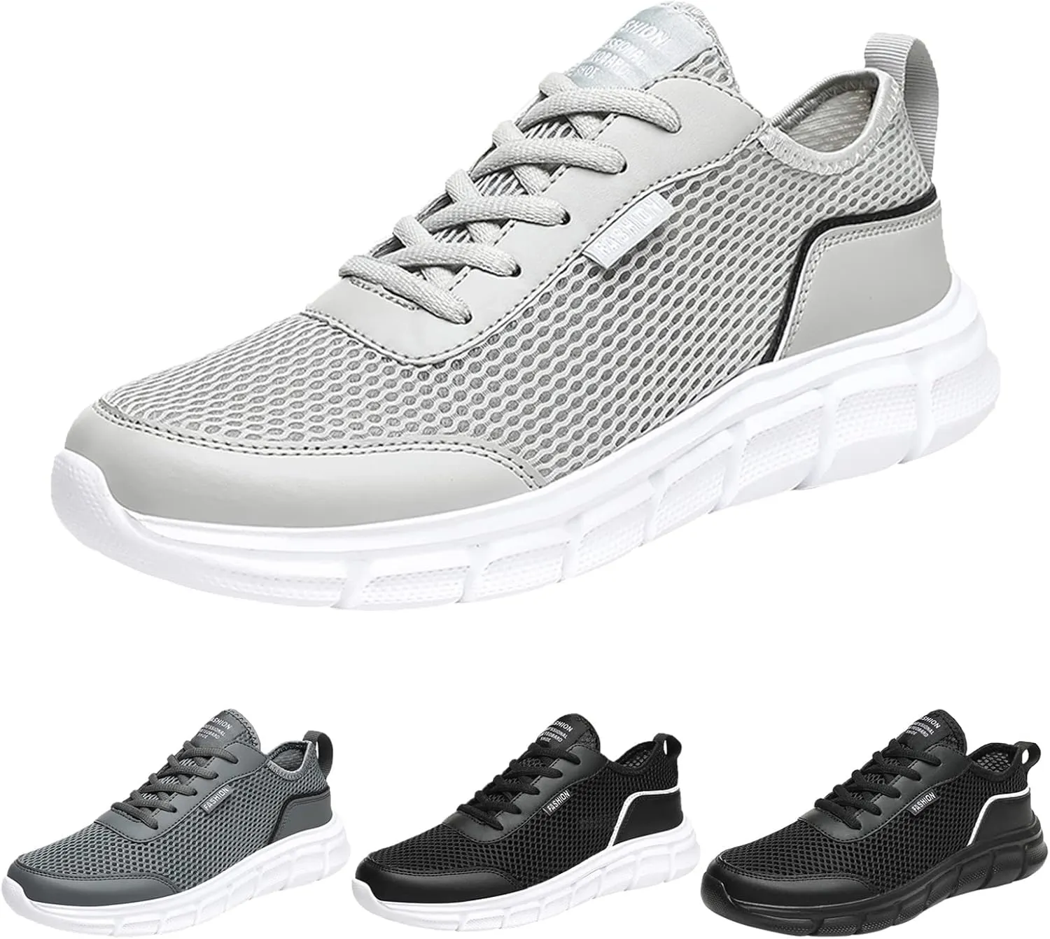 Arch Support Fitness Sneaker for Men Lightweight Breathable Walking Shoe Gym Tennis Sport Jogging Walking Shoes