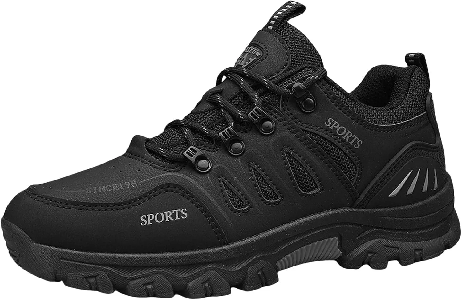 Arch Support Hiking Shoes for Men Breathable Casual Comfortable Walking Sneaker Lightweight Work Shoes for Men