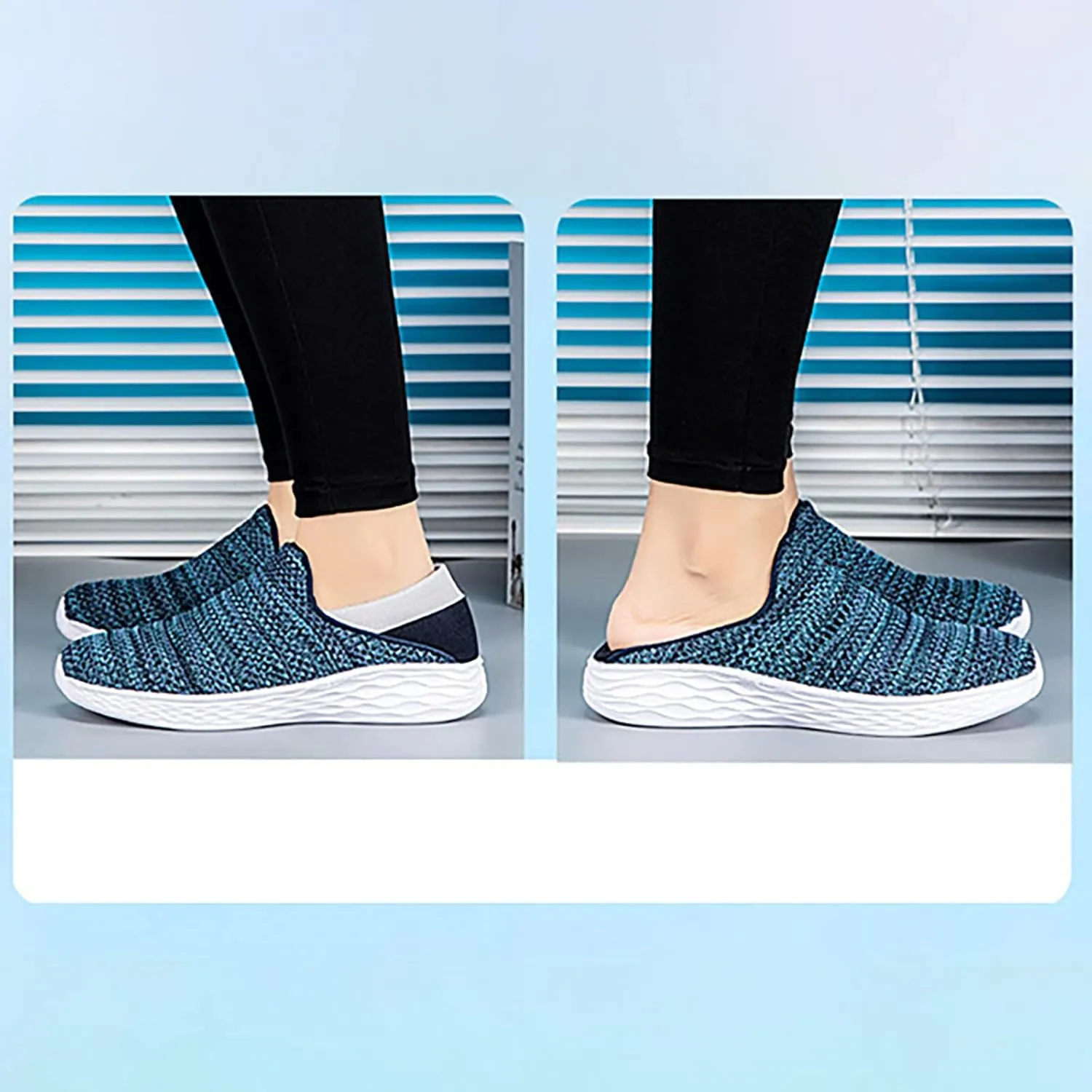 Arch Support Hiking Shoes for Men Lightweight Breathable Slip On Running Shoe Outdoor Non Slip Jogging Sneakers
