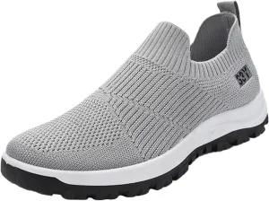 Arch Support Hiking Shoes for Men Lightweight Sport Gym Jogging Walking Sneaker Convenient Elderly Slip on Shoes