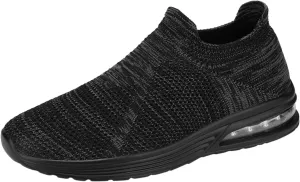 Arch Support Sports Shoes for Men Breathable Elastic Fly Woven Mesh Sneaker Arch Support Walking Shoes for Men