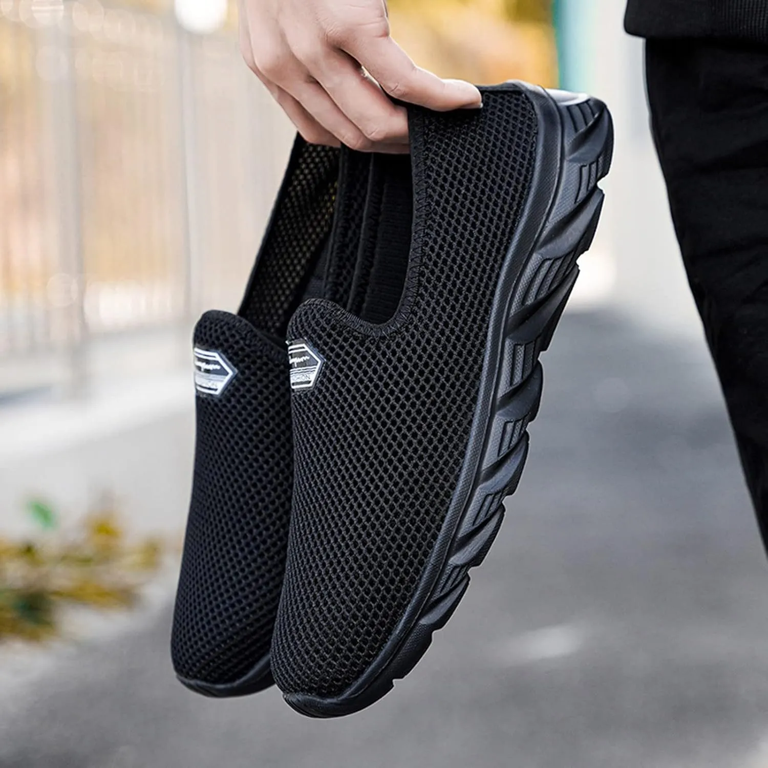 Arch Support Sports Shoes for Men Slip On Lightweight Breathable Fashion Sneaker Arch Support Plantar Fasciitis