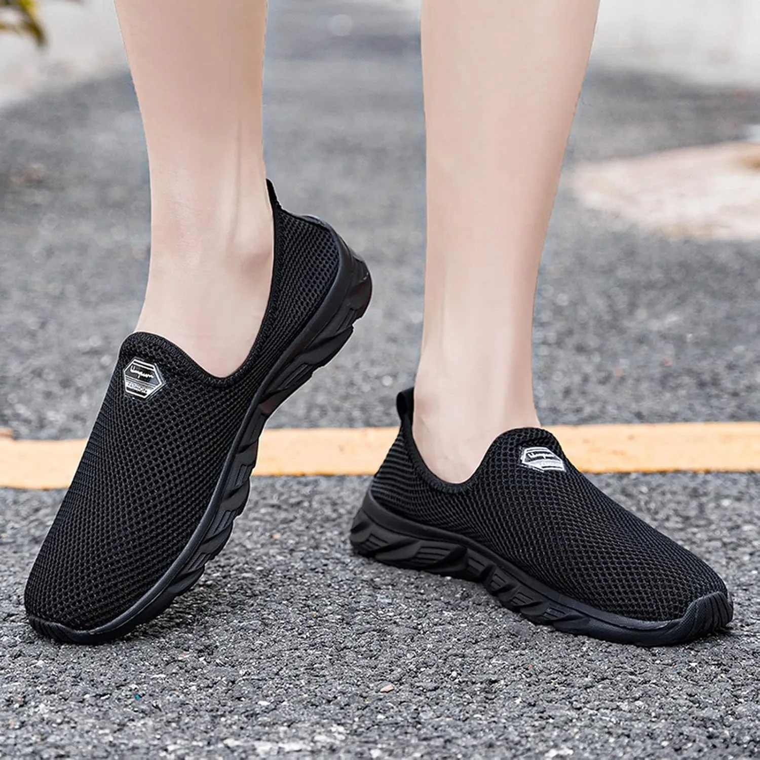 Arch Support Sports Shoes for Men Slip On Lightweight Breathable Fashion Sneaker Arch Support Plantar Fasciitis