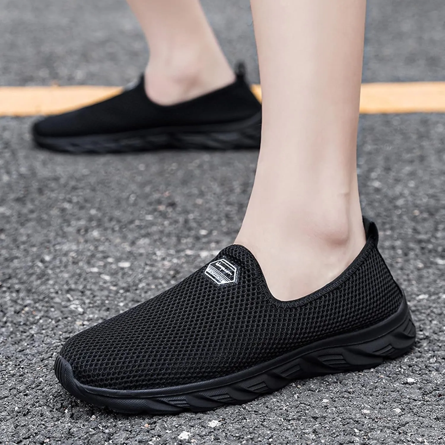 Arch Support Sports Shoes for Men Slip On Lightweight Breathable Fashion Sneaker Arch Support Plantar Fasciitis