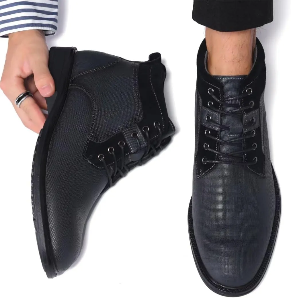Arkbird Mens Chelsea Boots, Stylish and Comfort Leather Chukka Ankle Boots with Zipper