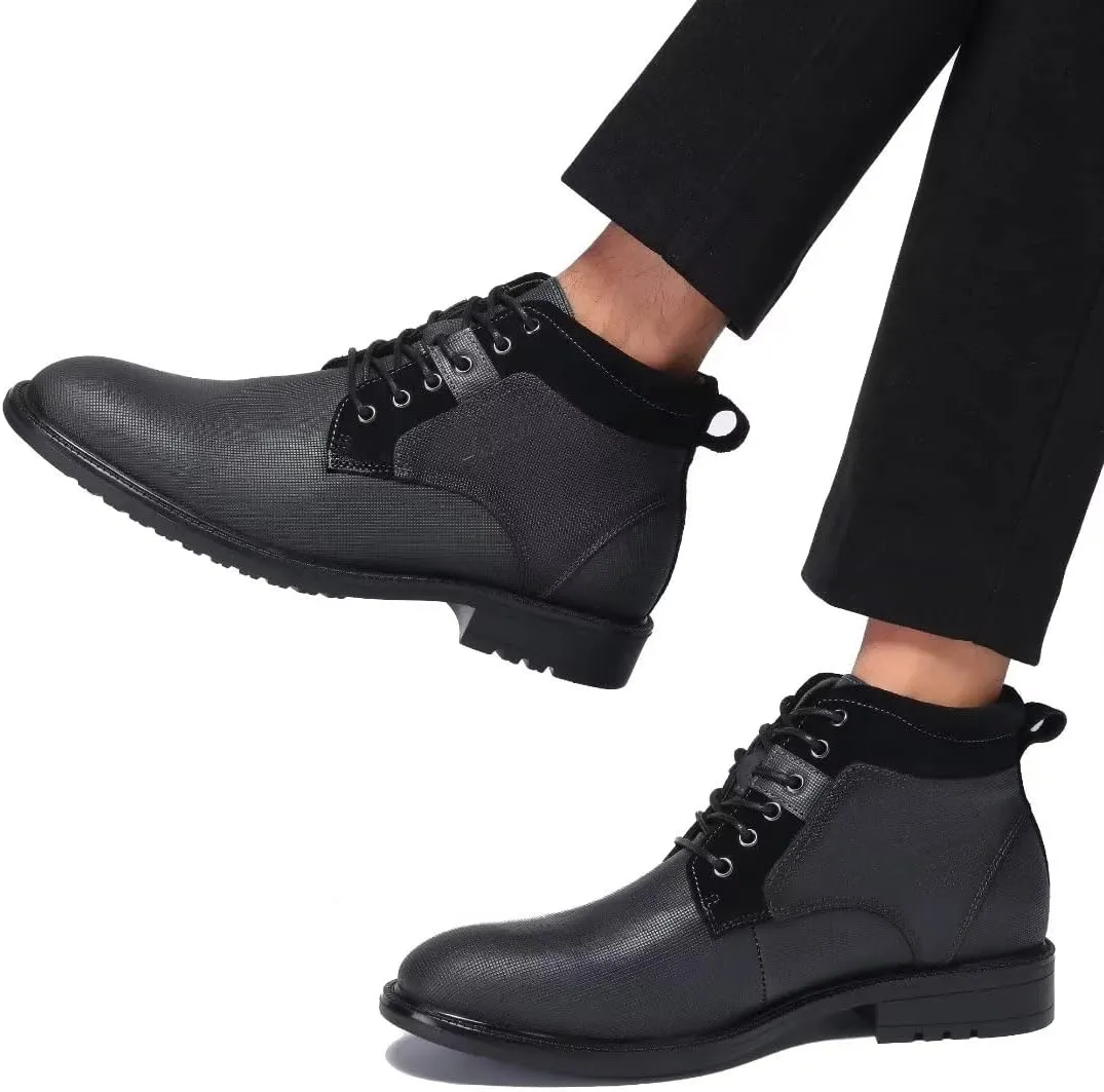 Arkbird Mens Chelsea Boots, Stylish and Comfort Leather Chukka Ankle Boots with Zipper