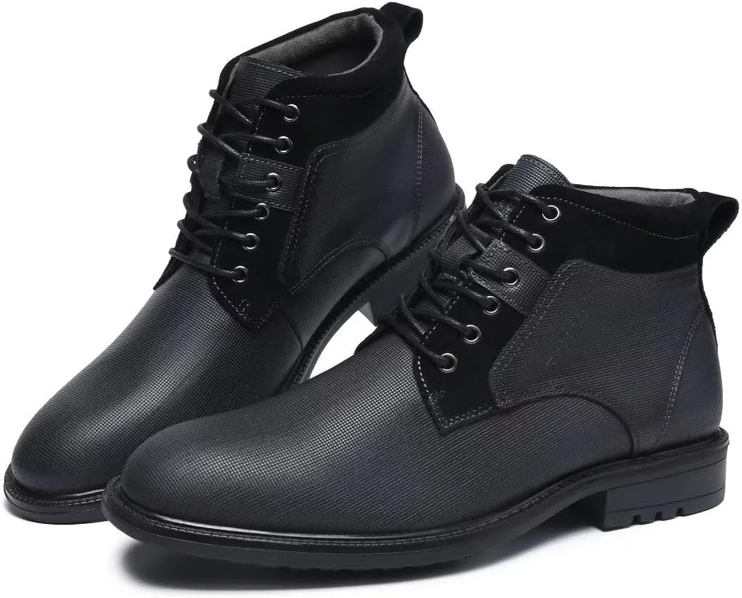 Arkbird Mens Chelsea Boots, Stylish and Comfort Leather Chukka Ankle Boots with Zipper