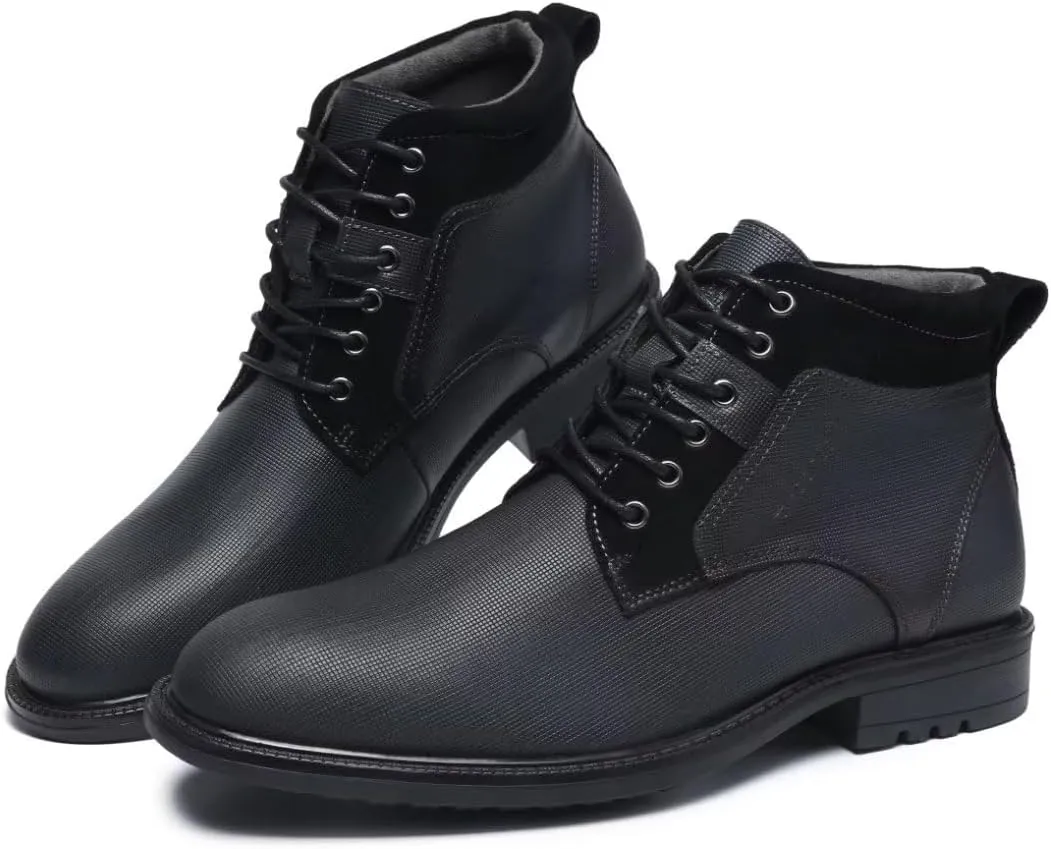 Arkbird Mens Chelsea Boots, Stylish and Comfort Leather Chukka Ankle Boots with Zipper