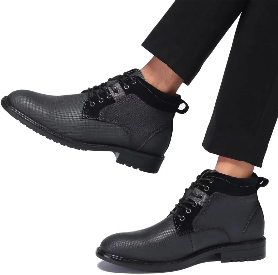 Arkbird Mens Chelsea Boots, Stylish and Comfort Leather Chukka Ankle Boots with Zipper