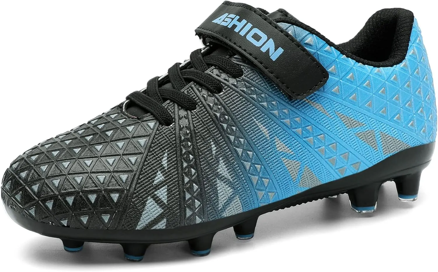 ASHION Kids Soccer Cleats Boys Girls Soccer Shoes Firm Ground Football Shoes for Indoor Outdoor Size (Little Kid/Big Kid)