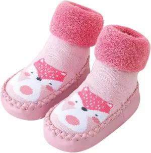 Baby Sock Shoes Children Toddler Autumn Winter Boys Girls Floor Sports Shoes Socks Shoes Flat White Shoes B