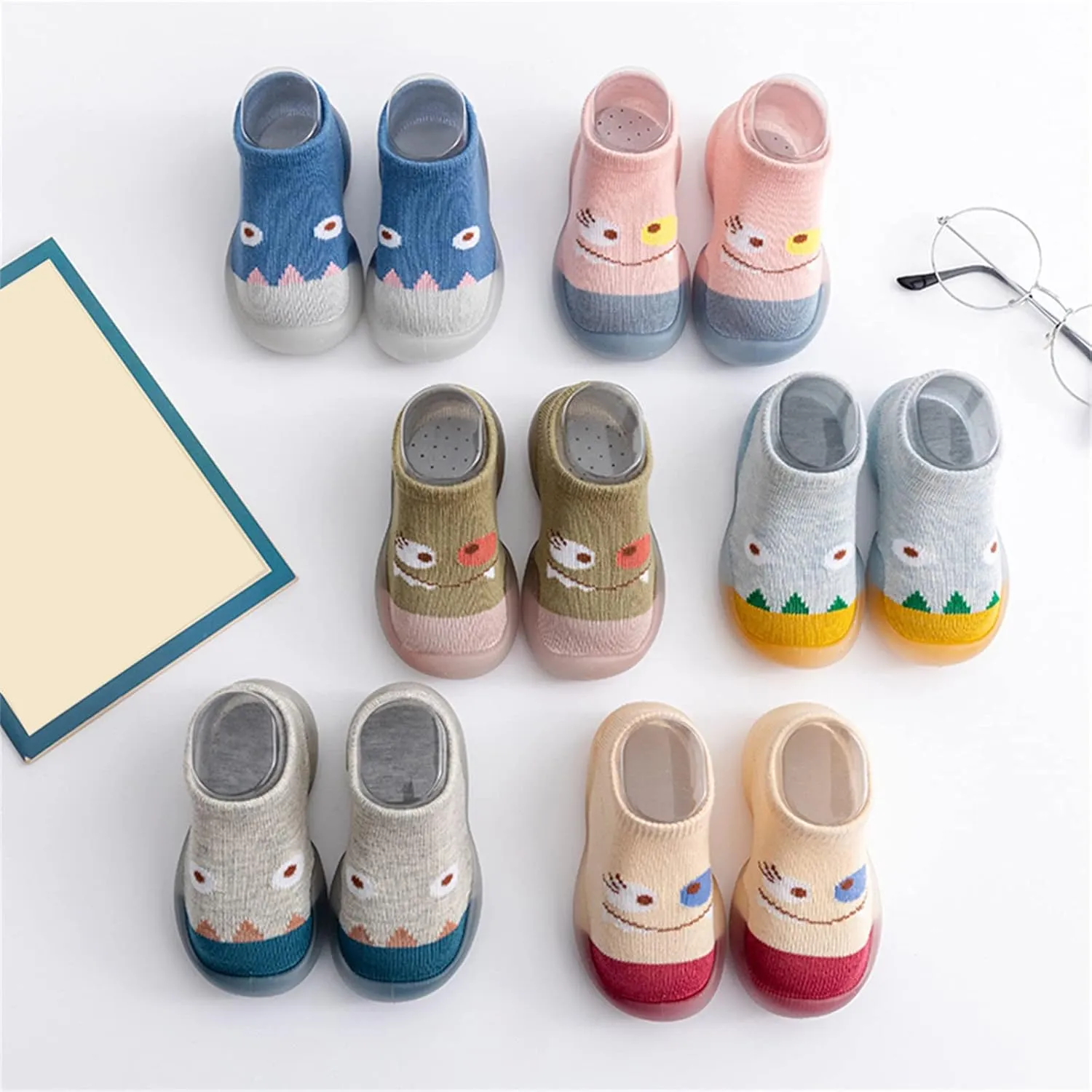 Baby Sock Shoes,Infant Boys Girls Animal Prints Cartoon Socks Shoes Mesh The Floor Socks Non Slip Prewalker Shoes