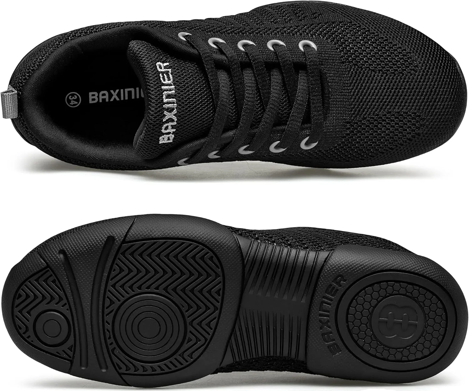 BAXINIER Girls White Cheerleading Shoes Breathable Youth Cheer Competition Sneakers Athletic Training Dance Tennis Walking Shoes