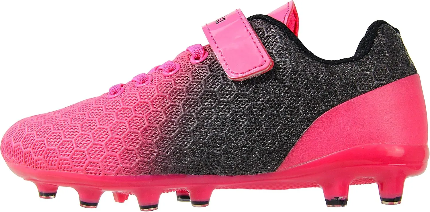 BomKinta Kid's FG Soccer Cleats Athletic Outdoor Soccer Shoes