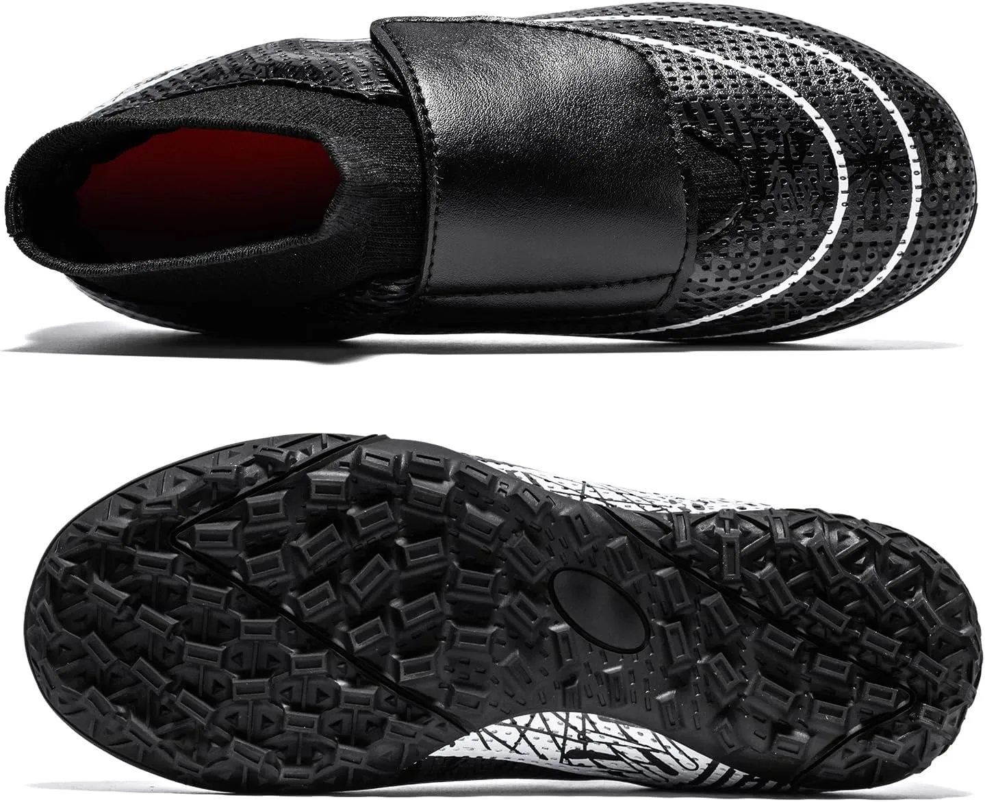 Boys Girls Indoor Turf Soccer Shoes Slip on Soccer Cleats