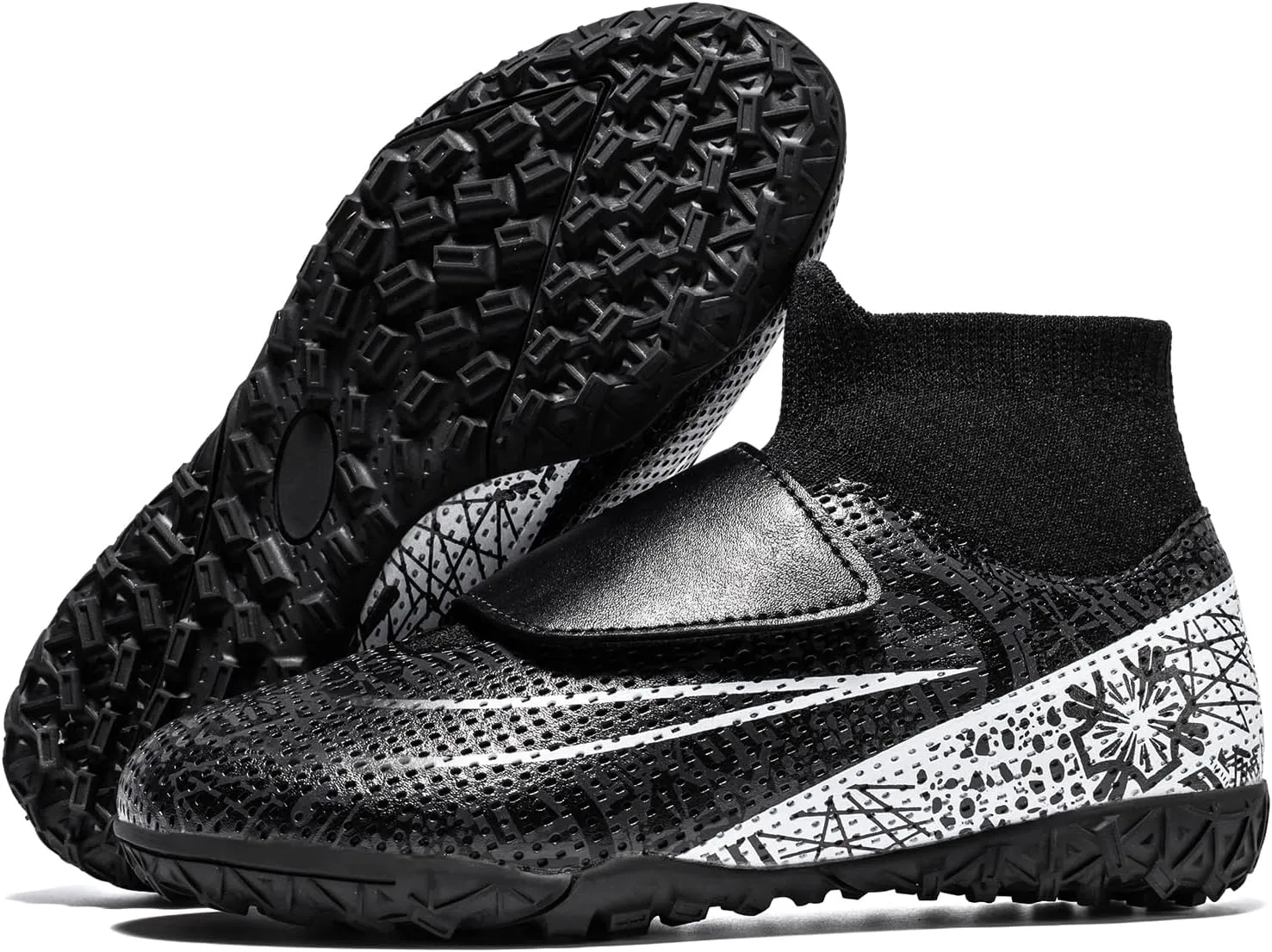 Boys Girls Indoor Turf Soccer Shoes Slip on Soccer Cleats