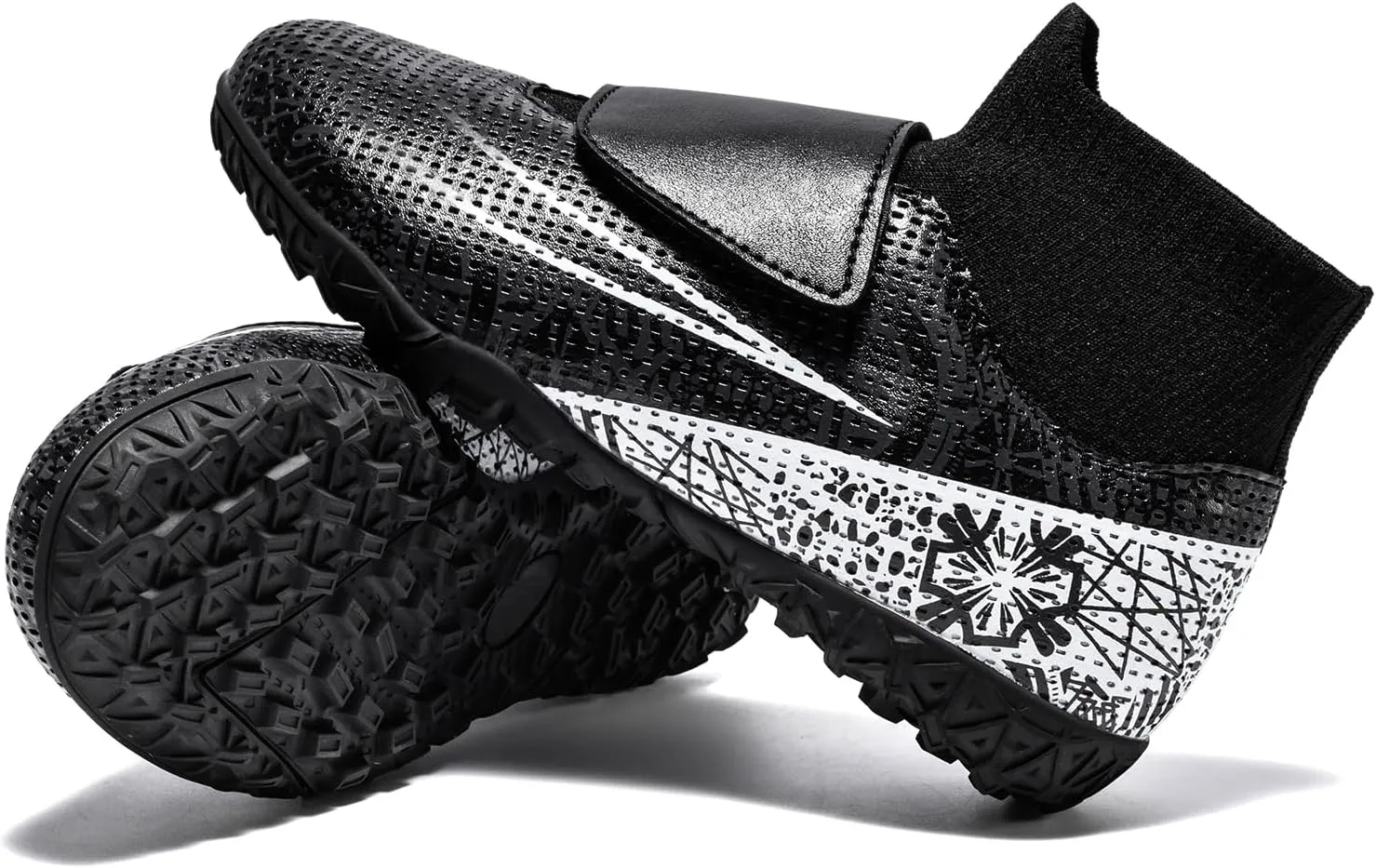 Boys Girls Indoor Turf Soccer Shoes Slip on Soccer Cleats