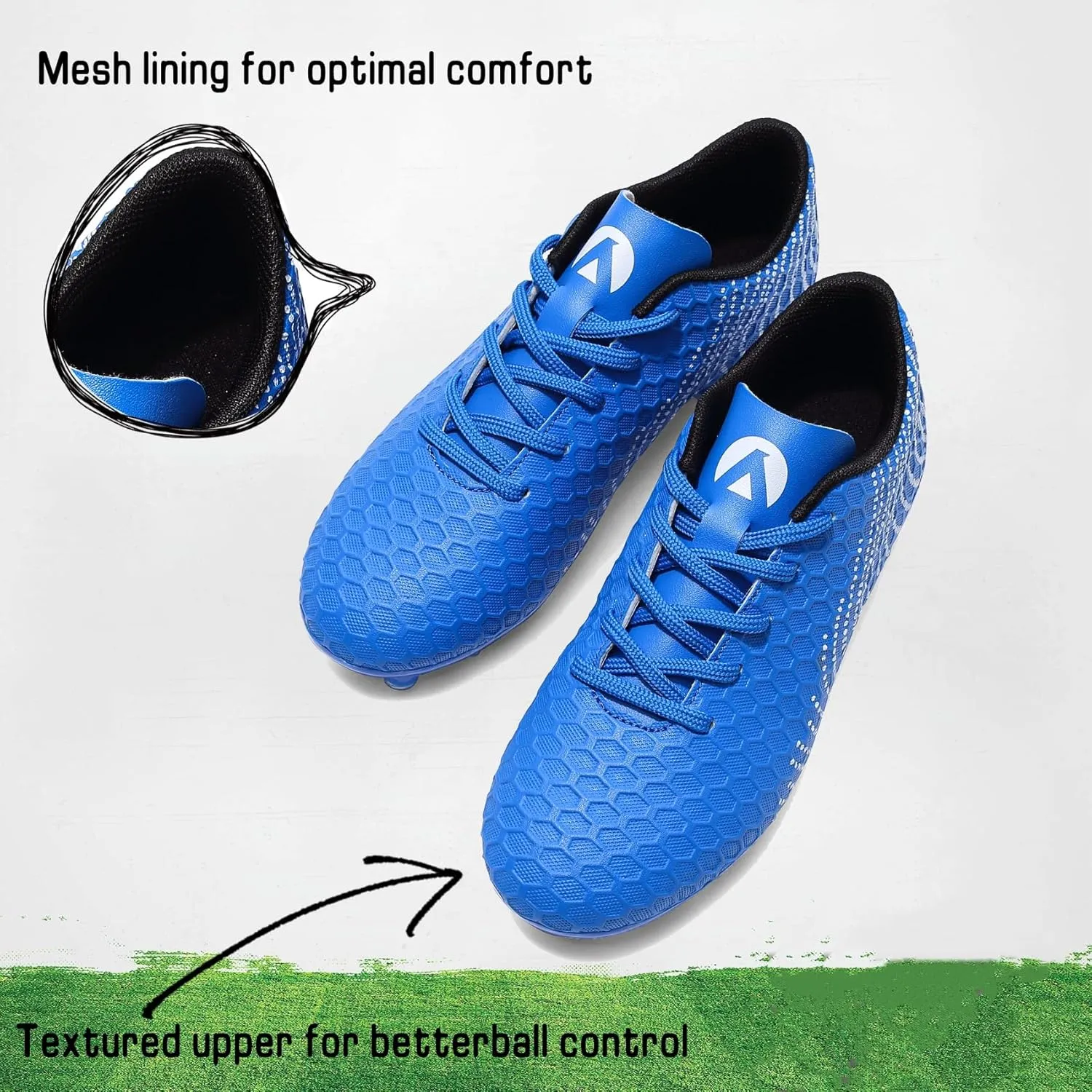 Boys Girls Soccer Cleats Kids Youth Firm Groud Soccer Shoes Athletic Outdoor Trainning Football Shoes Cleats