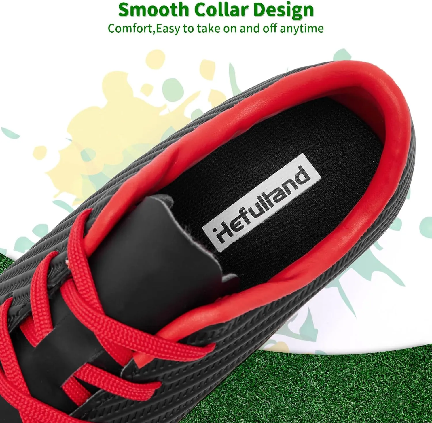 Boys Girls Soccer Cleats Youth Firm Groud Soccer Shoes Athletic Outdoor Training Football Cleats for Little/Big Kids