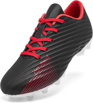 Boys Girls Soccer Cleats Youth Firm Groud Soccer Shoes Athletic Outdoor Training Football Cleats for Little/Big Kids