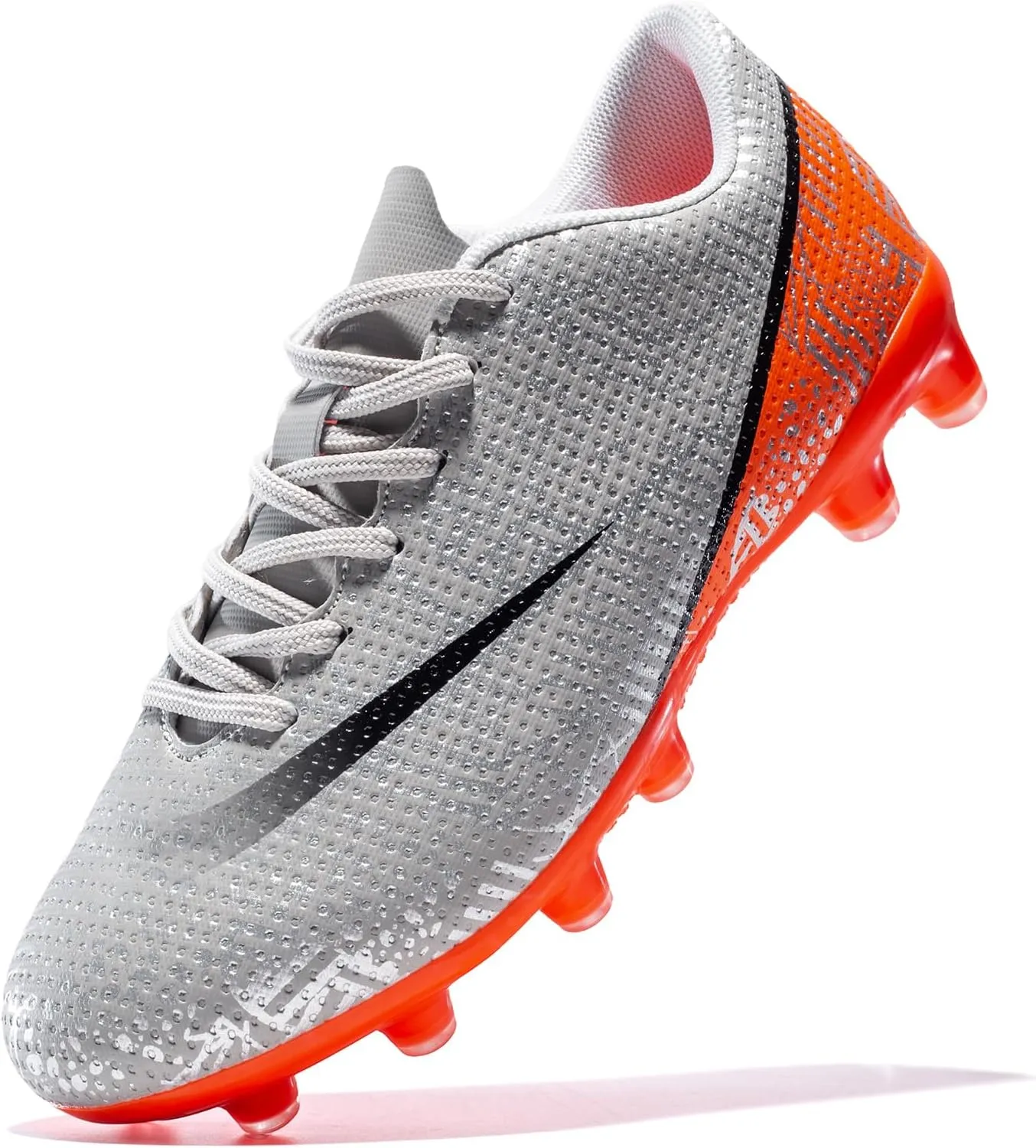Boys Girls Soccer Shoes Kids Football Cleats Turf Indoor Low-Top Non-Slip Sneakers for Youth
