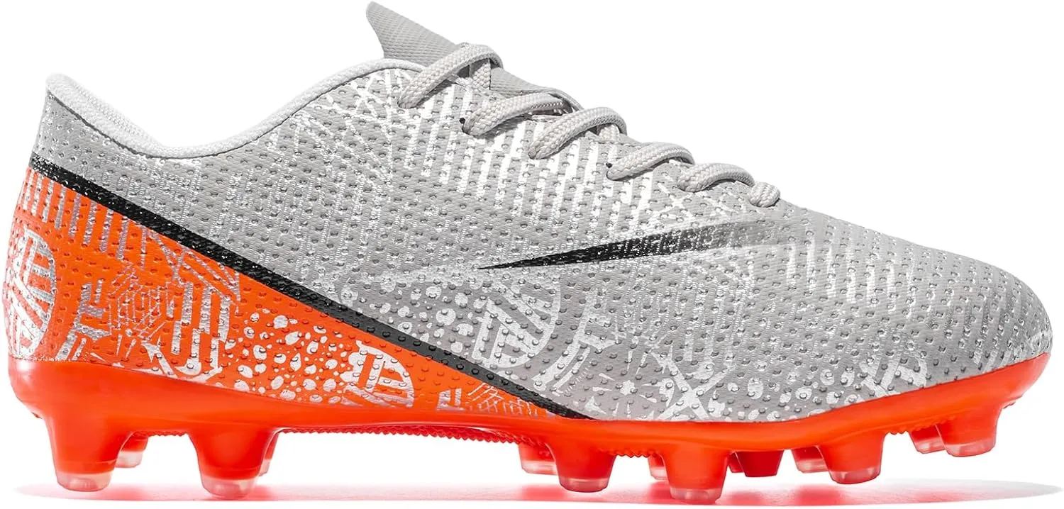 Boys Girls Soccer Shoes Kids Football Cleats Turf Indoor Low-Top Non-Slip Sneakers for Youth