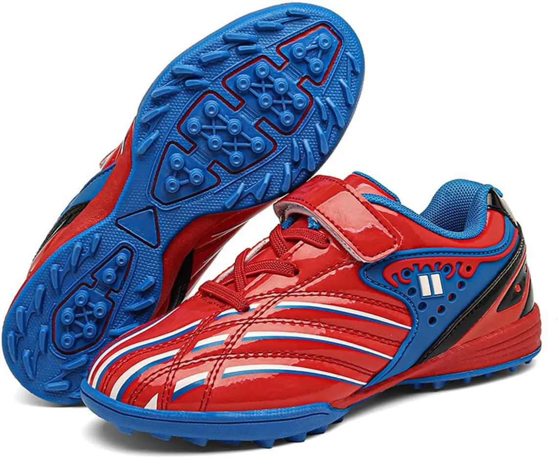 Boys Kids Youth Soccer Cleats Anti-Slip Football Boot Artificial Ground Soccer Shoes