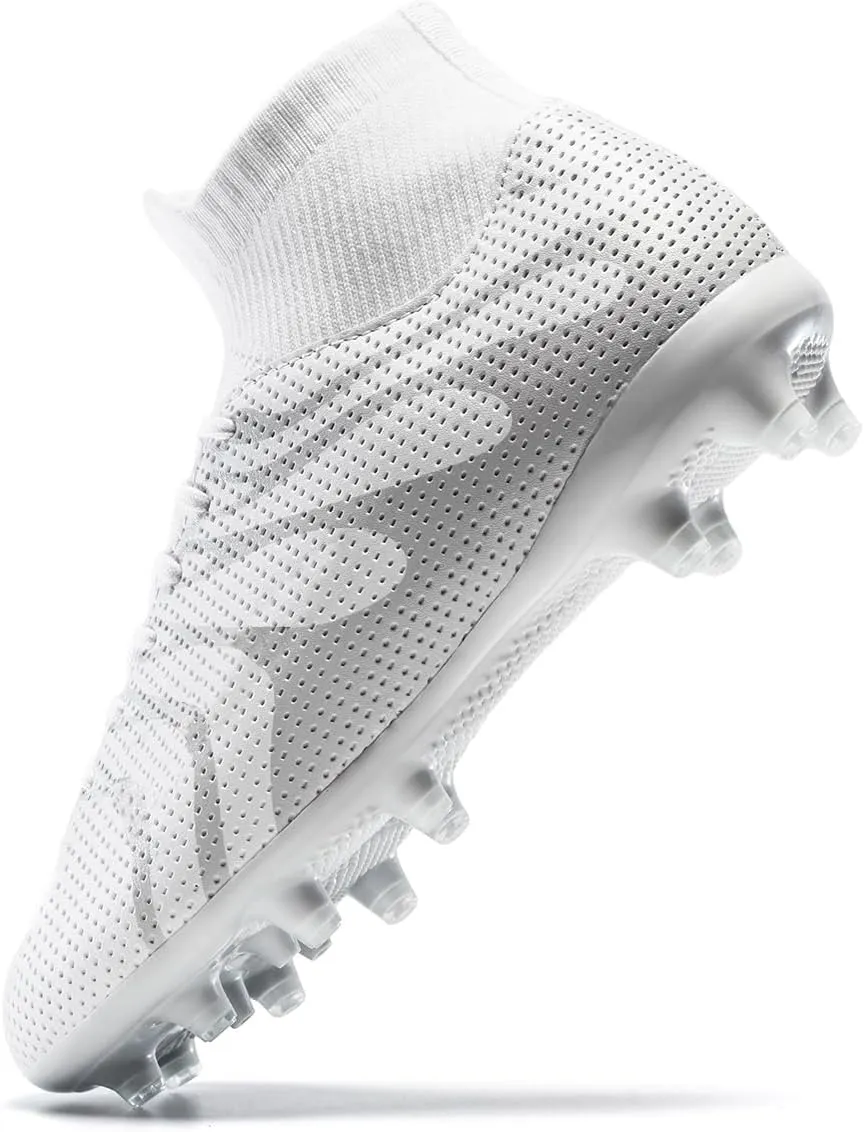 Boys Soccer Cleats for Kids Athletic Turf Shoes for Outdoor Training Easy to Wear Kids Soccer Shoes