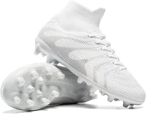 Boys Soccer Cleats for Kids Athletic Turf Shoes for Outdoor Training Easy to Wear Kids Soccer Shoes