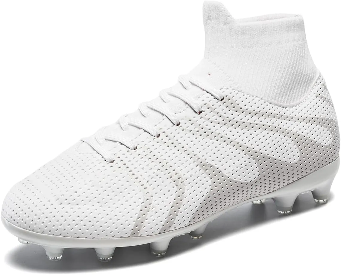 Boys Soccer Cleats for Kids Athletic Turf Shoes for Outdoor Training Easy to Wear Kids Soccer Shoes