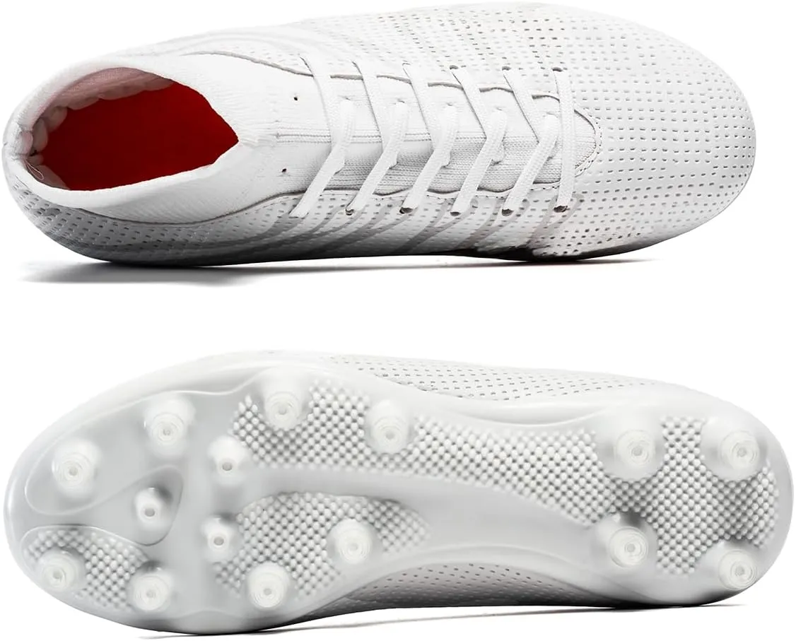 Boys Soccer Cleats for Kids Athletic Turf Shoes for Outdoor Training Easy to Wear Kids Soccer Shoes