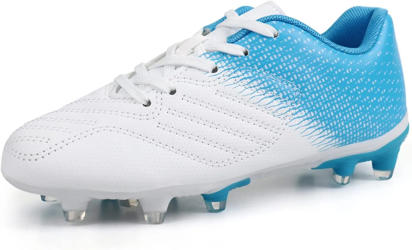 brooman Kids Soccer Cleats Boys Girls Athletic Outdoor Football Shoes