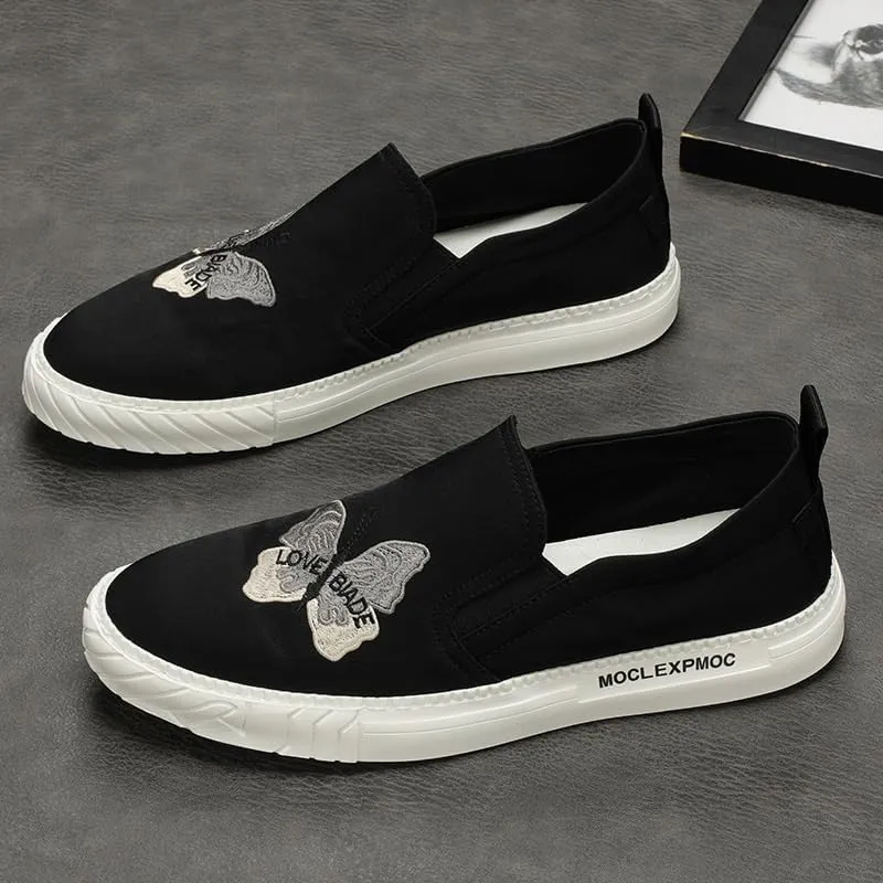 Casual Men's Slip-On Canvas Shoes - Soft Flexible Loafers for All-Day Comfort, Lightweight Design Ideal for Summer & Spring Seasons