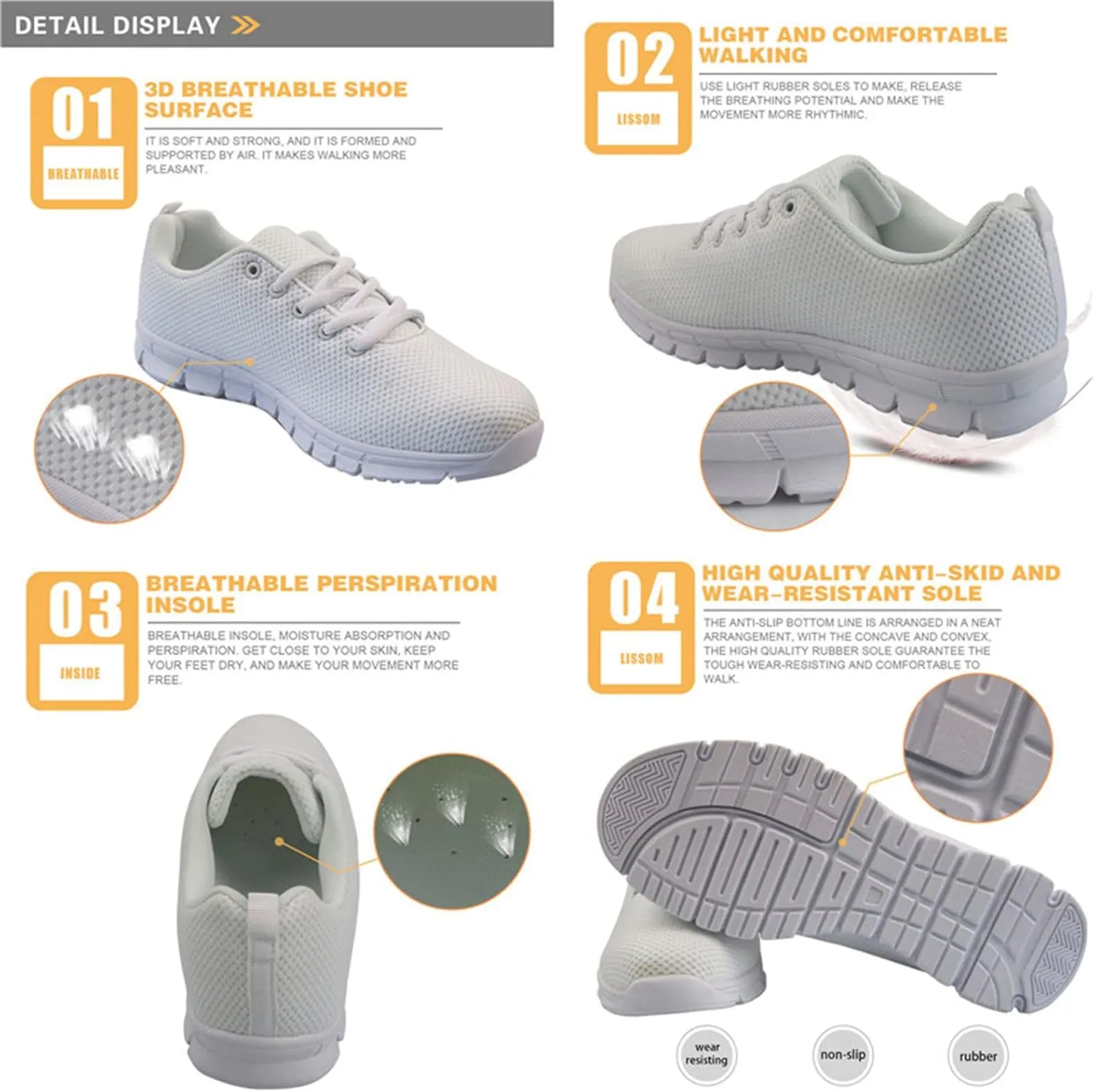 Casual Slip On Flats Sneakers for Women Breathable Air Mesh Running Shoes Outdoor Sport Lightweight Training Shoes Non Slip Fashion for Men