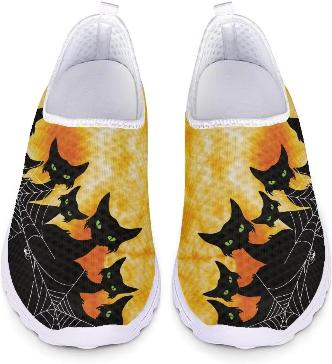 Casual Slip On Flats Sneakers for Women's Air Mesh Running Shoes Outdoor Sport Training Shoes Non Slip Lightweight Breathable Fashion