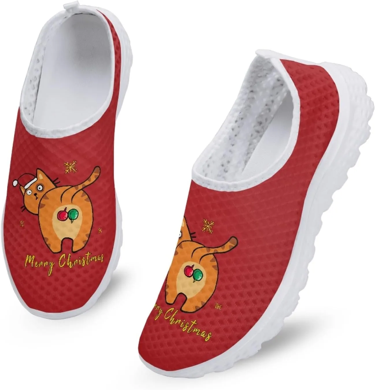 Casual Slip On Flats Sneakers for Women's Air Mesh Running Shoes Outdoor Sport Training Shoes Non Slip Lightweight Breathable Fashion