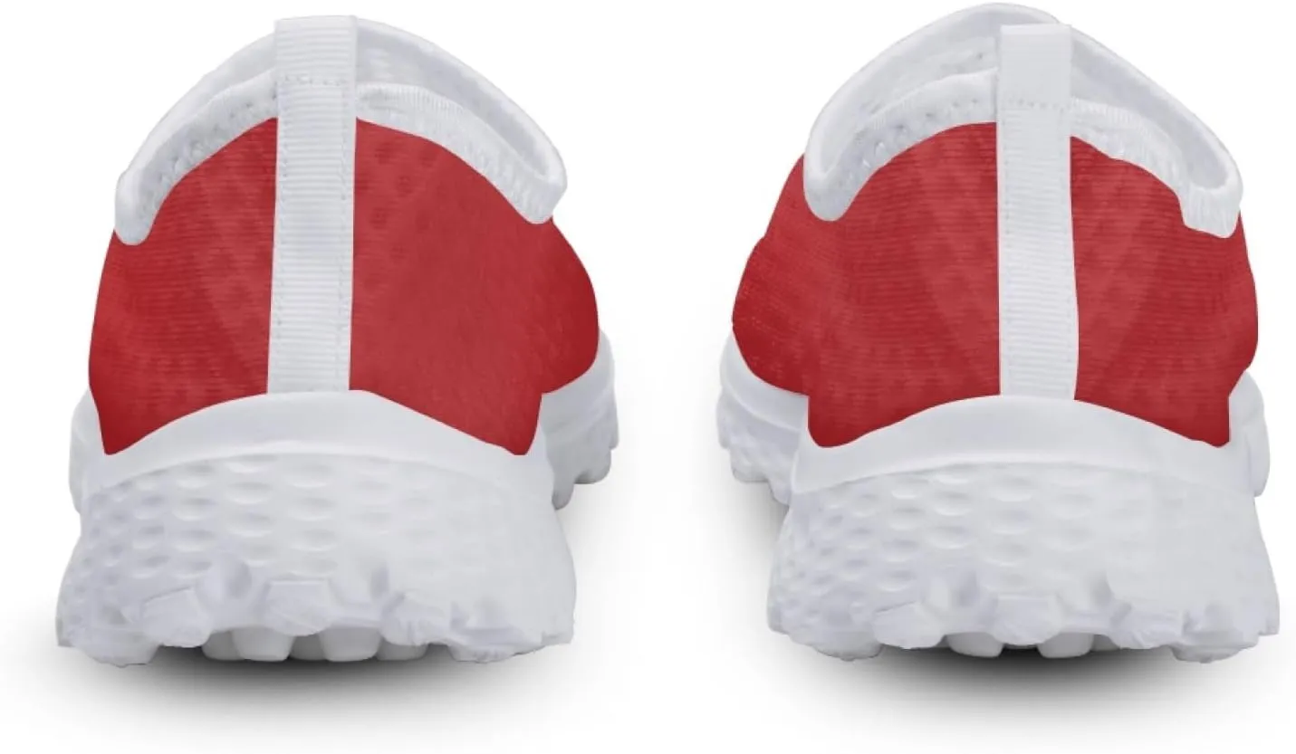Casual Slip On Flats Sneakers for Women's Air Mesh Running Shoes Outdoor Sport Training Shoes Non Slip Lightweight Breathable Fashion