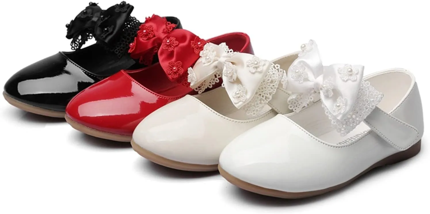 Children Shoes Flat Shoes Shoes with Sequins Bowknot Girls Dancing Shoes Canvas Shoes Girls