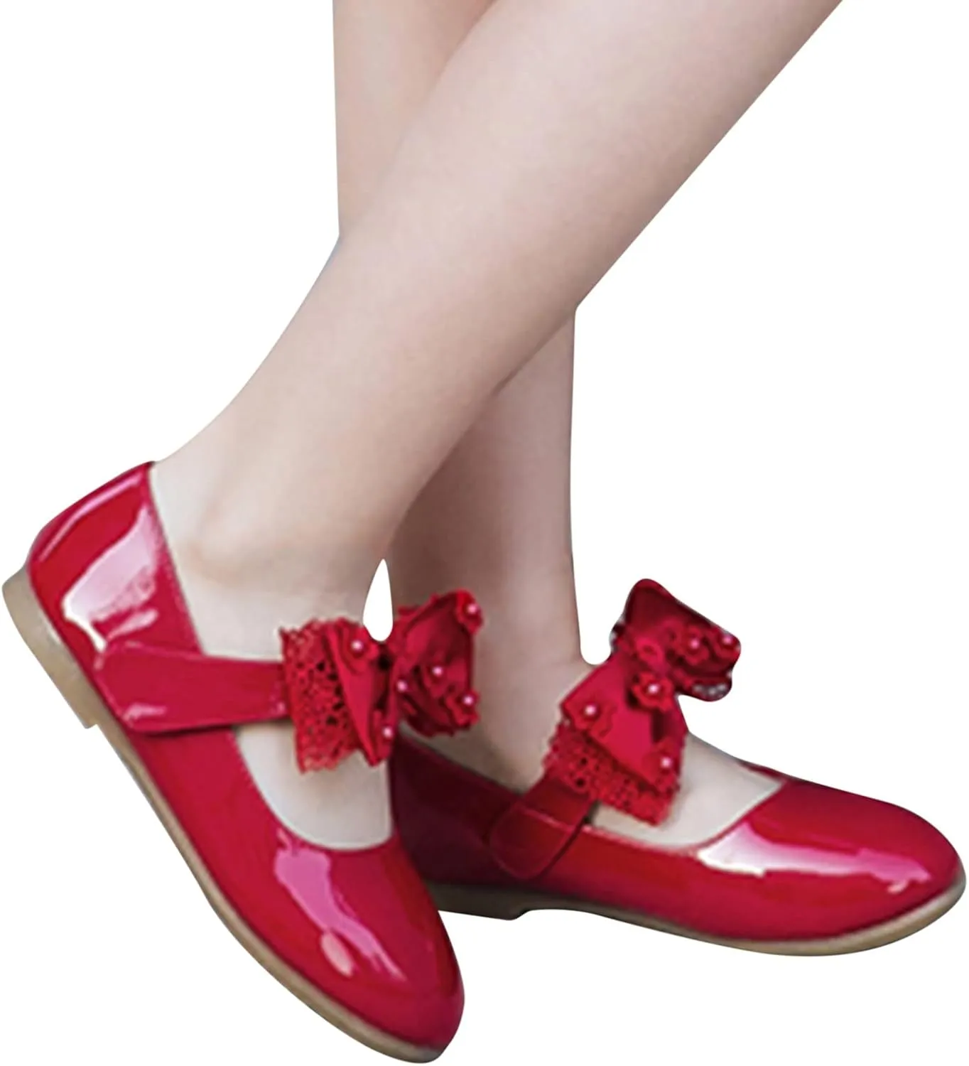Children Shoes Flat Shoes Shoes with Sequins Bowknot Girls Dancing Shoes Canvas Shoes Girls