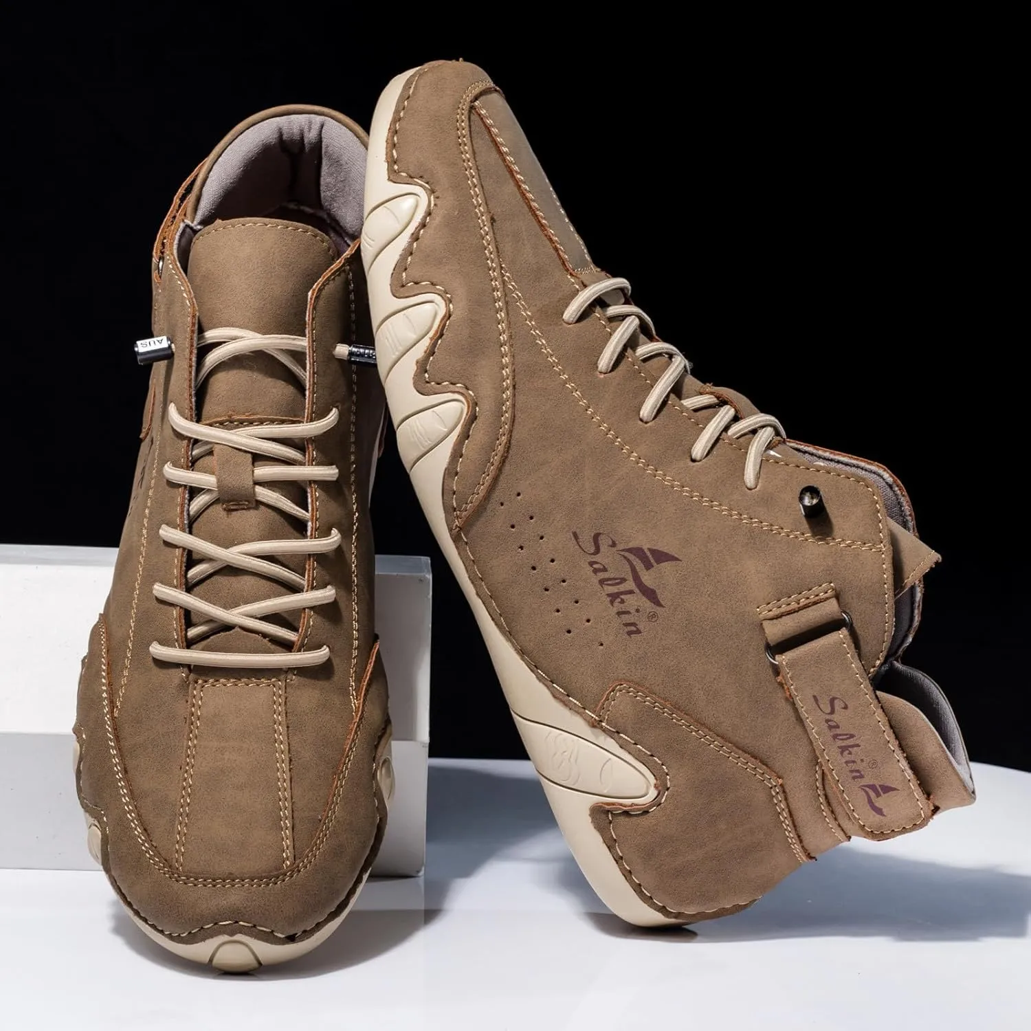 Couple's New Foreign Trade High Top Boots Men's and Women's Leisure Short Boots Trend Hiking Boots Sneaker