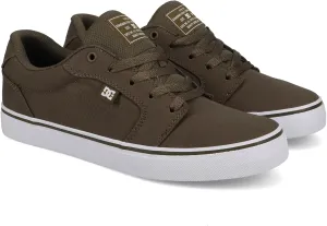DC Men's Anvil TX Skate Shoe, Light Olive, 12.5
